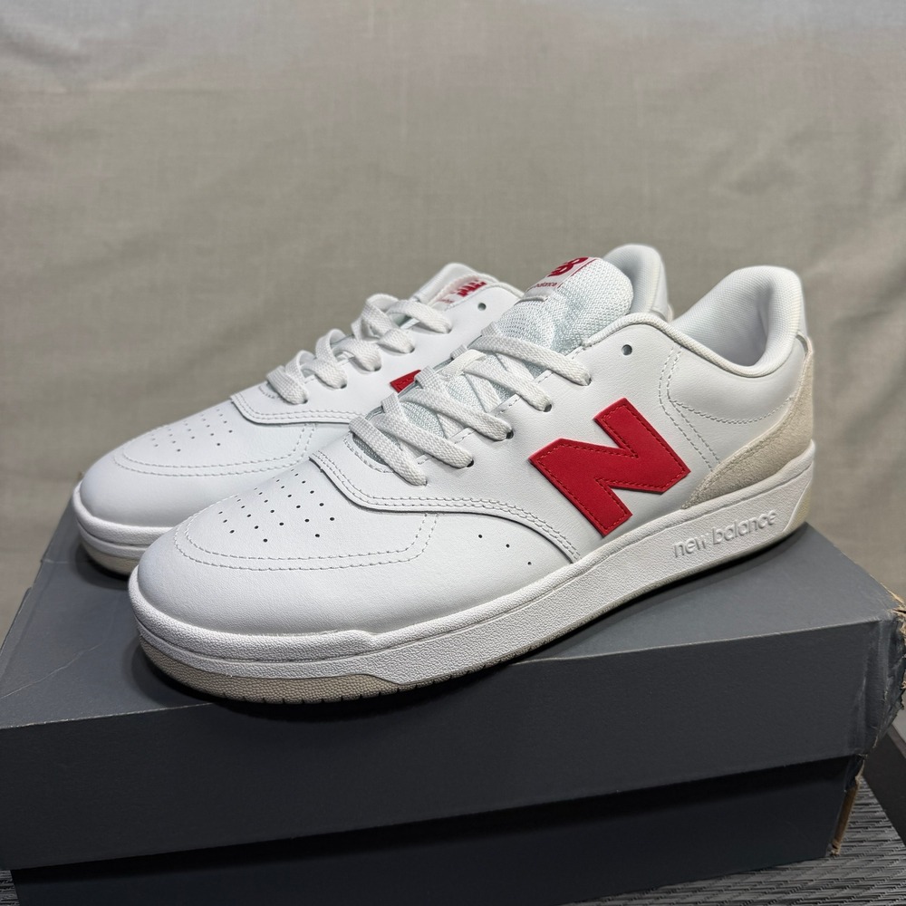 New Balance BB80 Court Shoes - Mens 10.5 - White Red BB80RTB Casual Walking
